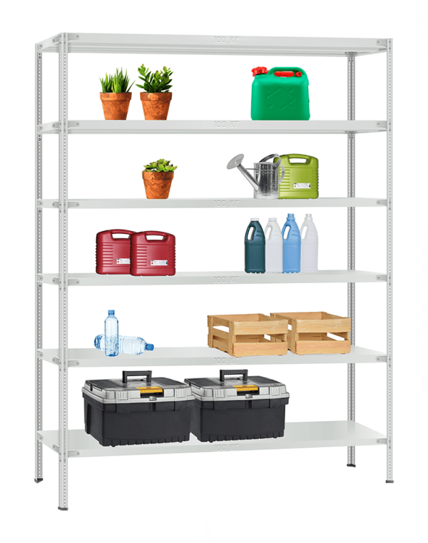 Стеллаж металлический Титан МС-900 3000x1000x400 6 полок